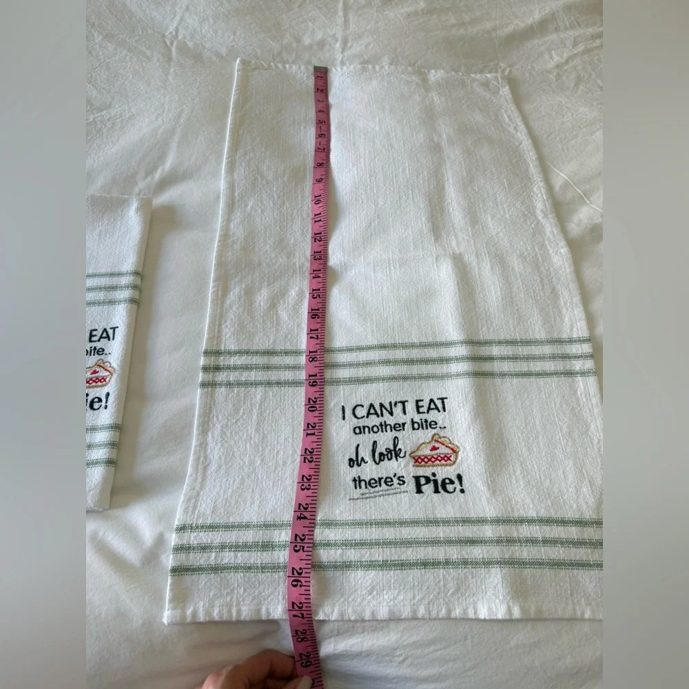 Kay Dee Designs | Set 2 Kitchen Towels | “I Can’t Eat Another Bite, Look Pie!”